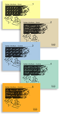 cahier d'&eacute;criture script et cursive